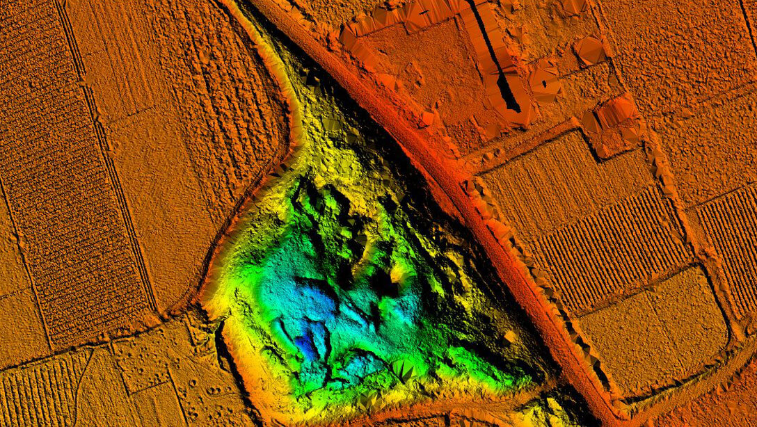 Colorized LiDAR terrain map