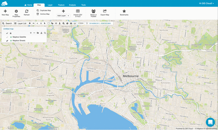 Online GIS mapping services